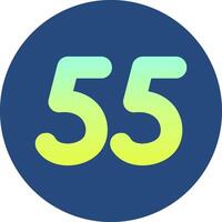 Fifty five Gradient Circle Icon vector