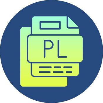 pl archivo degradado circulo icono vector