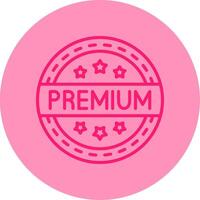 Premium Line Dual Tone Circle Icon vector