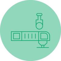 Oscillating Multi Tool Line Dual Tone Circle Icon vector