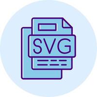 SVG File Line Dual Tone Circle Icon vector