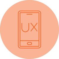 Ux Design Line Dual Tone Circle Icon vector