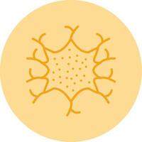 Microglia Line Dual Tone Circle Icon vector