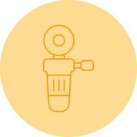 Polisher Line Dual Tone Circle Icon vector