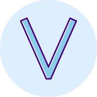 Capital V Icon vector