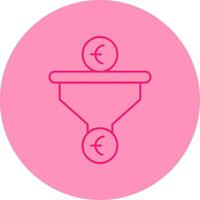 Sales PipeLine Dual Tone Circle Line Dual Tone Circle Icon vector