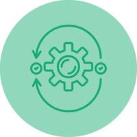 Agile Line Dual Tone Circle Icon vector