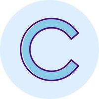 Small c Icon vector