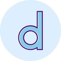 Small d Icon vector