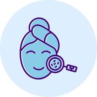 Check Line Dual Tone Circle Icon vector