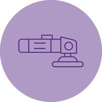 Polisher Line Dual Tone Circle Icon vector