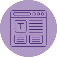 Refresh Line Dual Tone Circle Icon vector