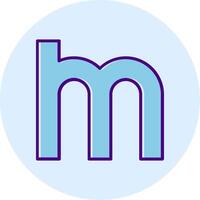 Small m Icon vector