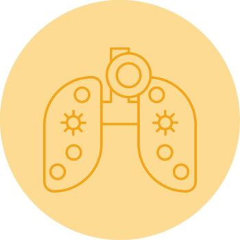 livianos línea doble tono circulo icono vector