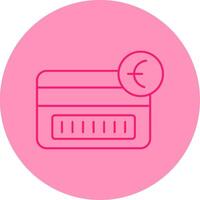 Tap To Pay Line Dual Tone Circle Icon vector