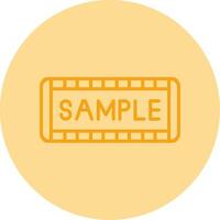 Sample Line Dual Tone Circle Icon vector