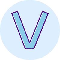 Small v Icon vector
