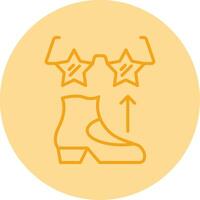 Funk Line Dual Tone Circle Icon vector