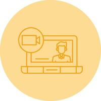 onLine Dual Tone Circle class Line Dual Tone Circle Icon vector