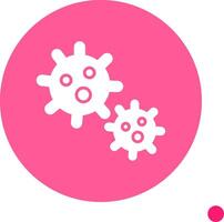 Platelet Long Shadow Circle Icon vector