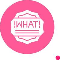 What Long Shadow Circle Icon vector