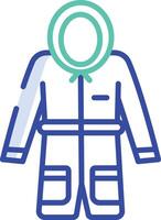 Jacket outline color illustration vector
