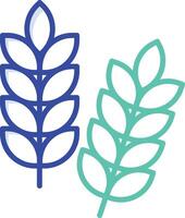 Grains outline color illustration vector