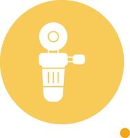 Polisher Long Shadow Circle Icon vector