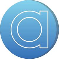 Small a Icon vector