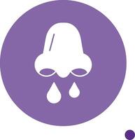 Congestion Long Shadow Circle Icon vector