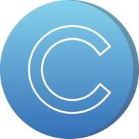 Small c Icon vector