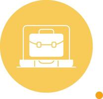 OnLong Shadow Circle Portfolio Long Shadow Circle Icon vector