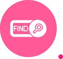 Find Long Shadow Circle Icon vector