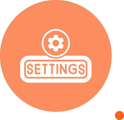 Setting Long Shadow Circle Icon