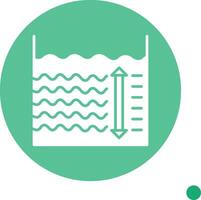 Depth Long Shadow Circle Icon vector