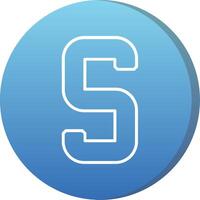Small s Icon vector