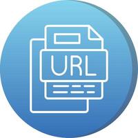 Url File Long Shadow Circle Icon vector