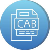 Cab File Long Shadow Circle Icon vector