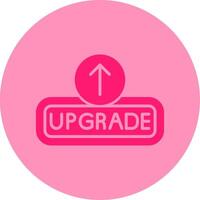 Upgrade Dual Tone Circle Icon vector