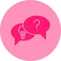 Problem Finding Dual Tone Circle Icon vector