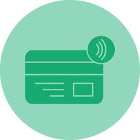 Nfc Payment Dual Tone Circle Icon vector