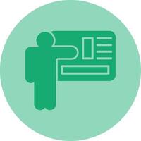 Training Dual Tone Circle Icon vector