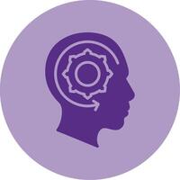 Learning Dual Tone Circle Icon vector