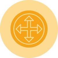 Arrow Dual Tone Circle Icon vector
