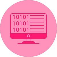Code Dual Tone Circle Icon vector