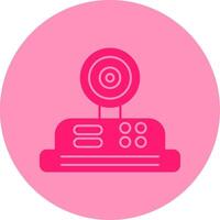 Camera Dual Tone Circle Icon vector