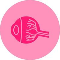 Eye Ball Dual Tone Circle Icon vector