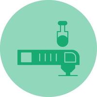 Oscillating Multi Tool Dual Tone Circle Icon vector