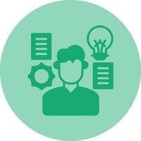 Skills Dual Tone Circle Icon vector