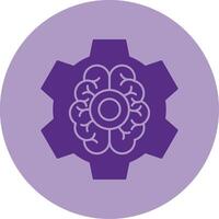Brain Functions Dual Tone Circle Icon vector
